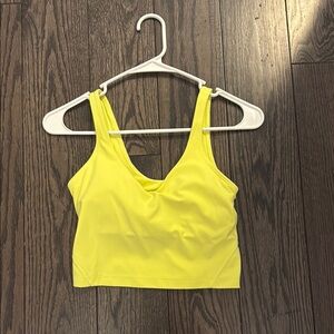 Bright yellow, Lululemon align tank